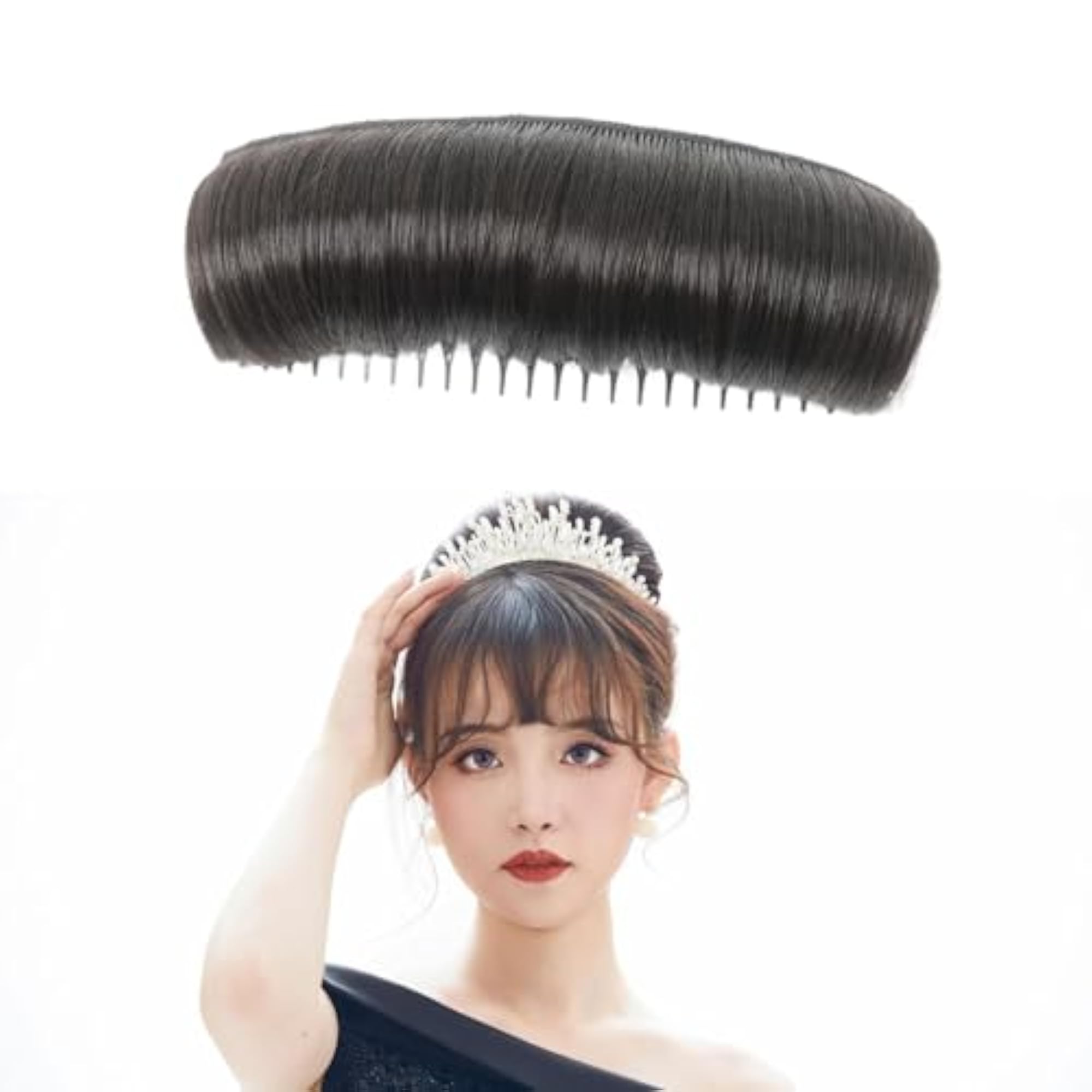 Women's Volume Hair Base Styling Insert Tool, Black